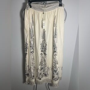 Max Sudio Floral Midi Skirt